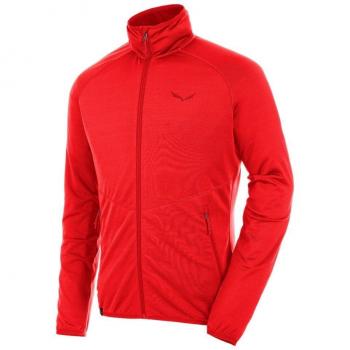Salewa Puez Grid Pl M Fz - Sudadera para hombre, color rojo, talla 50/L