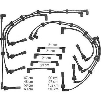 Kit de Cables de Encendido BERU ZEF586 para Porsche 928