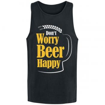 Don`t Worry Beer Happy Camiseta Tirantes Negro XXL