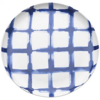 R2S 1709 Indi plato de postre 21 cm Bone China Blanco/Azul 21 x 21 x 3 cm)