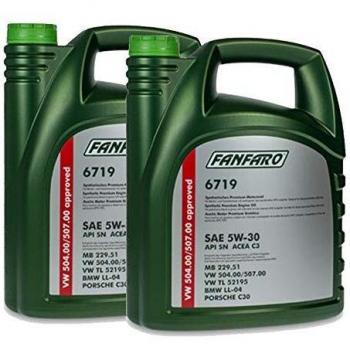 Aceite de motor FANFARO O.E.M. Line 5W-30 ACEA C3 Longlife 5L FF6719-5ME para BMW y Volkswagen