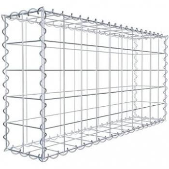 Gabiona Espiral 100 cm x 50 cm x 20 cm, Malla 10 cm x 10 cm, Made in Germany