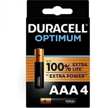 Duracell Optimum AAA Alkaline Batteries, 4-Pack Blister