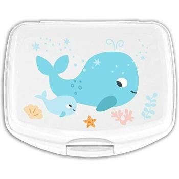 Sandwichera Rectangular Safta Preescolar Ballenita