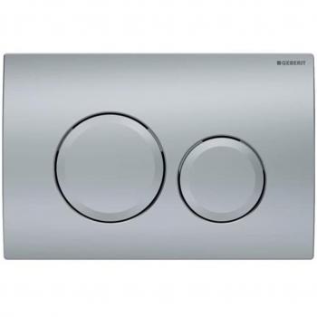 Placa de descarga Geberit Delta20, doble pulsador, cromo mate