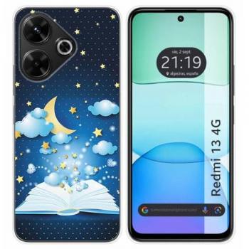 Funda de Silicona Tipo Libro con Diseño de Cuentos para Xiaomi Redmi 13 4G