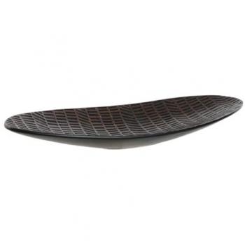 Centro de Mesa Home ESPRIT Marrón Negro Colonial 48 x 16 x 5 cm