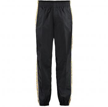 Versace Men's Track Pants with Contrasting Side Stripes in Black, Size 48, Color 5U670