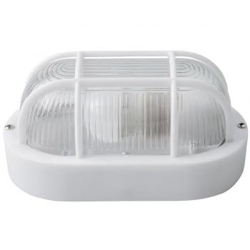 Aplique Oval Blanco IP54 E27 Máx 40W