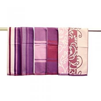 Cocina de toallas de mano trapo de Nacido. de secado rápido de 50 x 70, poliéster, morado, 6er Pack
