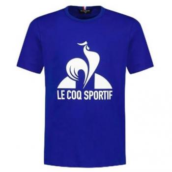 Camiseta Le Coq Sportif Essential N1 manga corta azul blanco infantil 14