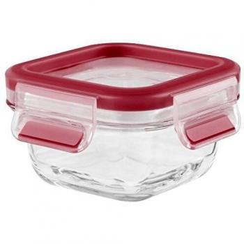 Tefal masterseal fresh glasscaja de cristal para conservar alimentos cristal rojo 02l