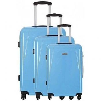 PLATINIUM Set de 3 trolleys rígidos Preston Azul Celeste