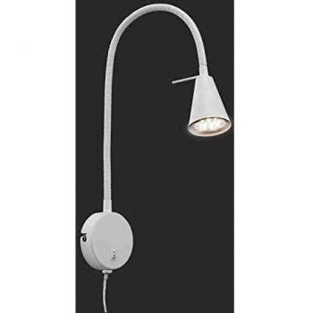 Aplique de pared LED Tusa, 5W, luz cálida, blanco