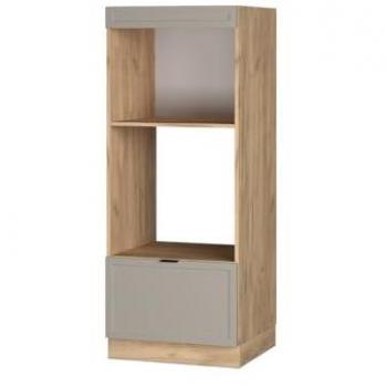 Armario para microondas Fame-Line, GrisBeige, 60 cm abierto Vicco