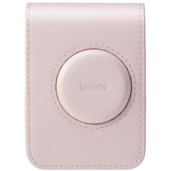 Funda para cámara Fujifilm Instax Mini Evo de piel sintética color Rosa Suave con correa ajustable