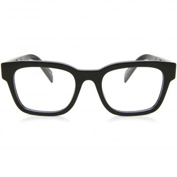 Prada PR A10V 16K1O1 Men's Eyeglasses Black Size 51 - Blue Light Block Available