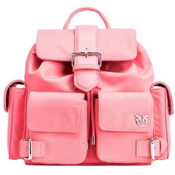 Pinko Women's Pink Nylon Rocket Backpack - One Size