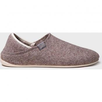 Toni Pons - Zapatillas de casa de hombre de fieltro reciclado en tonos lisos, fabricadas en España, alta calidad, modelo Nepal-FR Taupe
