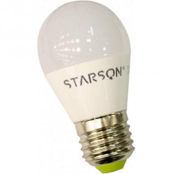 Starson Bombilla Esférica Led Profesional 3000k E27, 7 W, Blanco