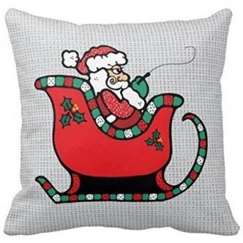 whiangfsoo Ready to Roll Navidad lienzo manta funda de almohada 26x 26 #Whiangfsoo-10