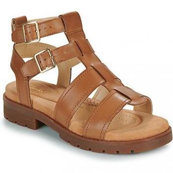Clarks Orinoco Cove Women's Leather Gladiator Sandals in Tan
