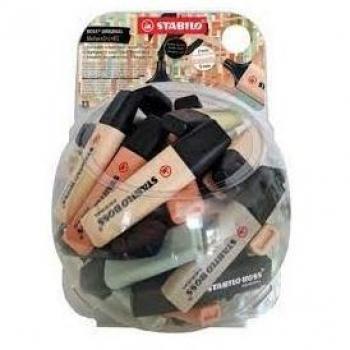 Rotulador Stabilo Boss Naturecolors Expositor de 60 unidades