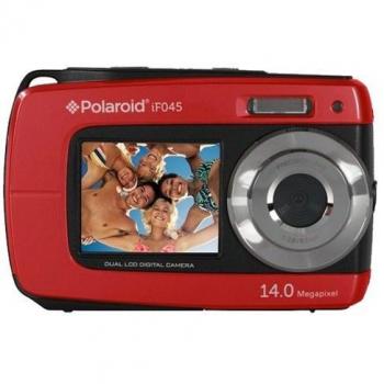 Camara Digital Polaroid If045 Roja 14Mp Doble Pantalla 2.7/1.8 Sumergible 3Mts