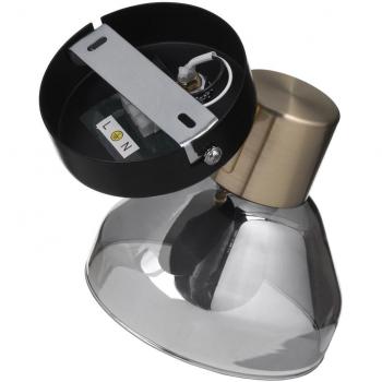 Lámpara de Techo Activejet AJE-LISA 1P Negro Dorado Metal 40 W (1 unidad)