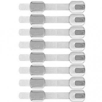 GAGAKU 8 Pack Cerradura Seguridad para Bebés Cierre de Seguridad para Armarios y Cajones sin Necesidad de Taladrar