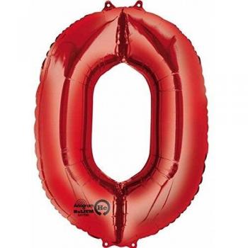 ToyCentre Amscan 21/53 x 34/86 cm Number 5 Super Shape Foil Balloon, Red