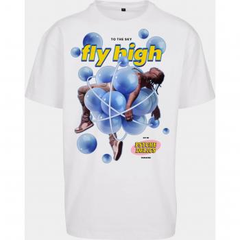 Mister Tee Psychedelic Oversized White T-shirt