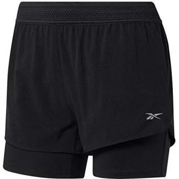 Reebok OSR Epic 2-1 Run Short Pantalón Corto, Mujer, Negro, XS