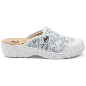 Zueco de Mujer LA VIDA ROSA BLANCO - Sandalias cómodas, diseño moderno, material resistente, suela antideslizante, fácil de limpiar