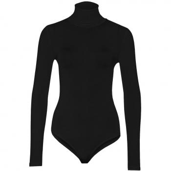 Wolford Colorado Long Sleeve Turtleneck Bodysuit - Black - Size L
