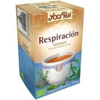 Yogi Tea Placer de respirar - Té con eucalipto, albahaca y tomillo, 17 bolsitas, 30.6 gr