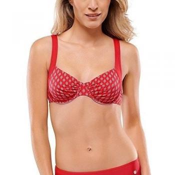 Schiesser 146647 - Parte de arriba de bikini para mujer, color rot 500, talla Talla alemana: 75C