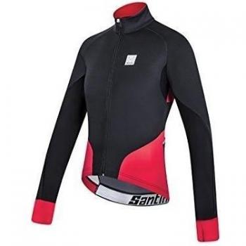 Santini Fashion FS 507 75 BETA - Santini Beta Windstopper XFree 210 Jacket Black/Red Small