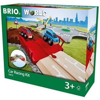 BRIO World Car Racing Kit para niños a Partir de 3 años, Compatible con Todos los Juegos de Tren BRIO