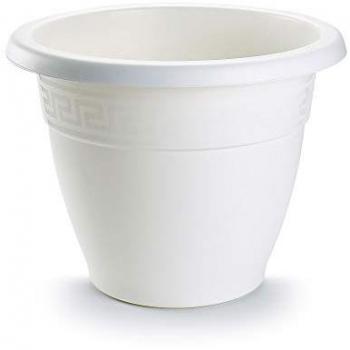 Maceta Redonda Blanca 30x30x23,5 cm PlasticForte