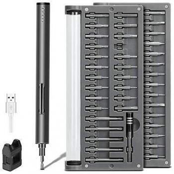 POWERGIANT Juego de Destornillador Electrico de Precisión, 57 en 1 Kit de Herramientas Magnéticas de Reparación para iPhone Smartphone, iPad,PC,PS4,drones RC,Cámara, Reloj, Electrónicos etc