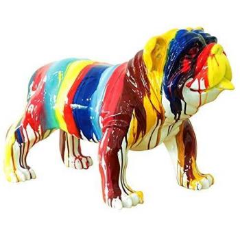 Figura Bulldog Kuatéh Gregor Multicolor 61x32x38 cm