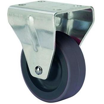 Rueda Fija para Muebles Auxiliares, RUEDAS ALEX, Z PGI, Fijación de Placa, Aro de Goma inyectada, Ø 60 mm