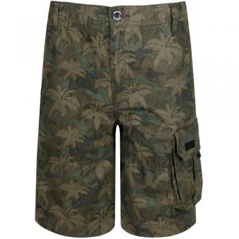 Regatta Pantalones Cortos Unisex para niños de algodón con múltiples Bolsillos, Unisex niños, Pantalones Cortos, RKJ095, Camuflaje Hoja de UVA, 5-6