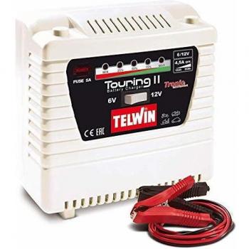 Cargador de Baterías Telwin Touring 11, 6V/12V, 4.5A, Portátil, LED de Carga