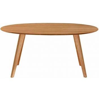 Mesa de comedor diseño escandinavo ovalada en roble L160 Marik