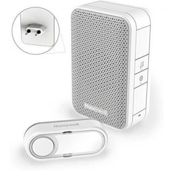 Honeywell DC311SP2 Wireless Door Chime Complete Set with 150m Range and Multiple Melodies