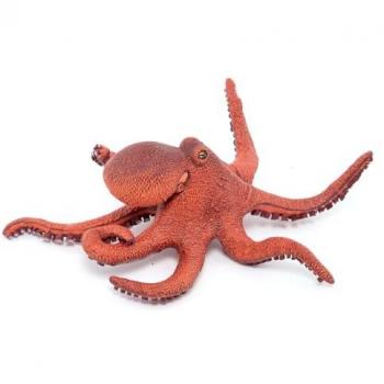 PAPO Hand-Painted Little Octopus Toy Figure - 56060 - Orange - Marine Life Collectible for Kids (Ages 3+)