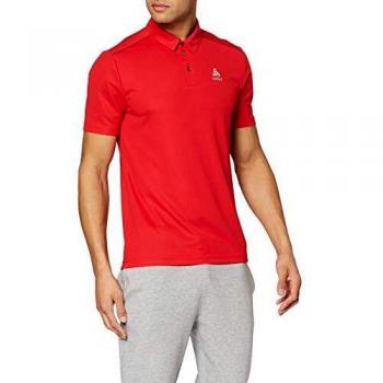 Odlo Polo Shirt s/s Peter, Hombre, Chinese Red, Medium