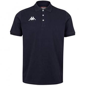 Kappa Men's Peglio Blue Cotton/Polyester Training Polo Shirt Size M
